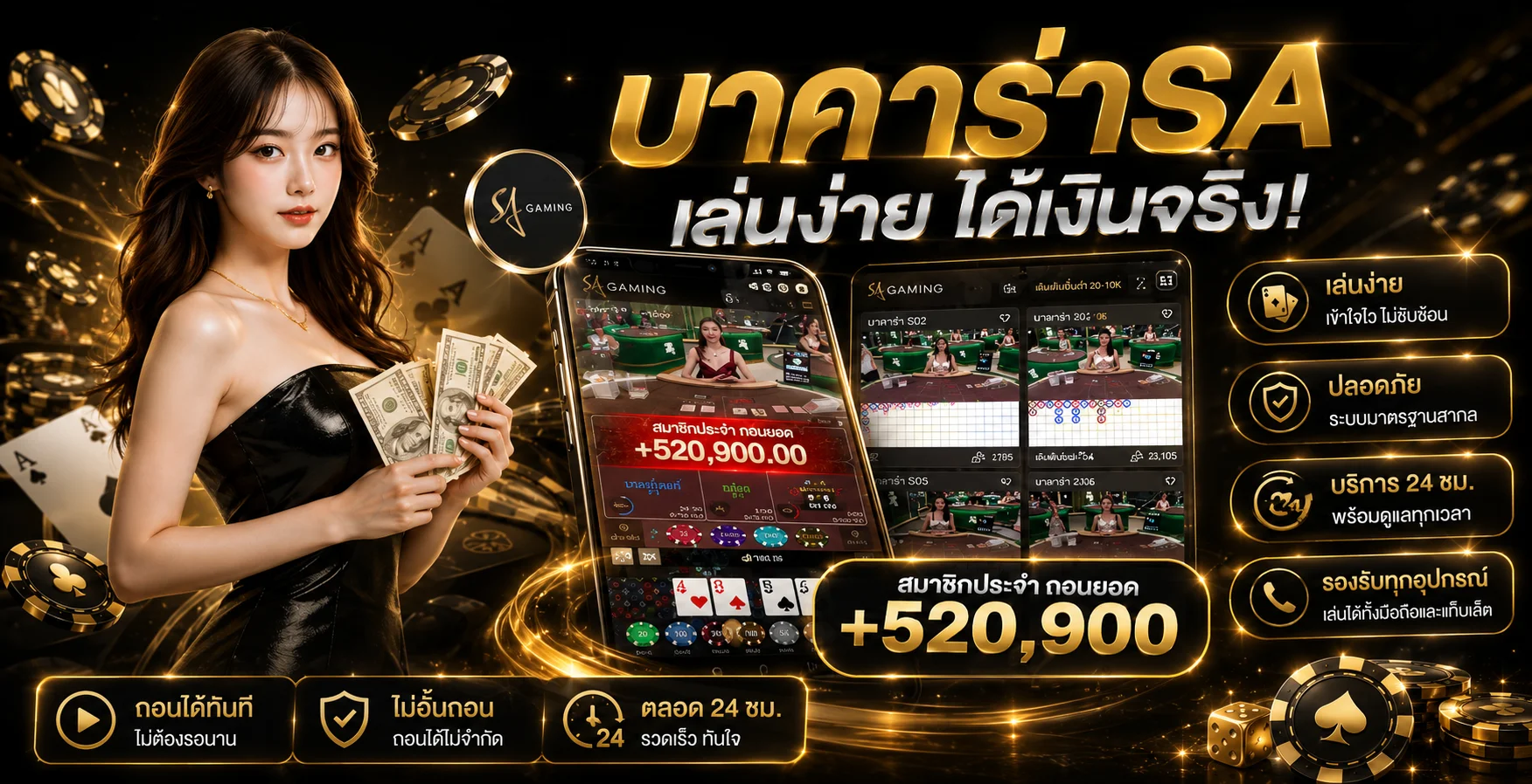 แบนเนอร์ VEGASVIP88 เว็บตรง สล็อตออนไลน์ คาสิโน ฝากถอนออโต้